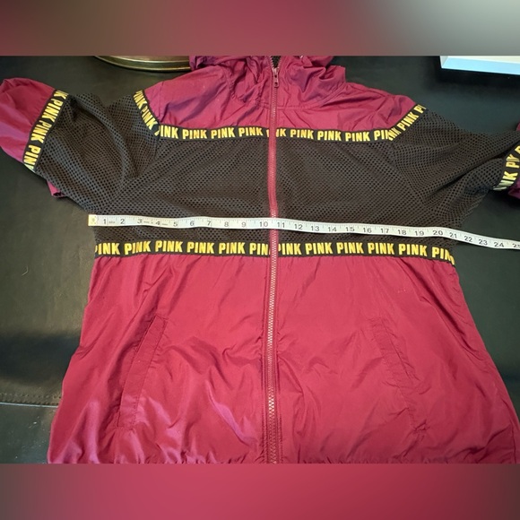 Victoria Secret Pink full zip mesh campus jacket size XS could fit larger. - Picture 9 of 12